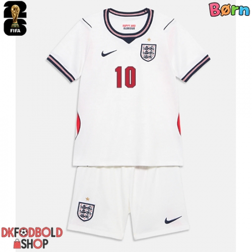 England Jude Bellingham #10 Hjemmebanesæt Børn VM 2026 Kort ærmer (+ korte bukser)